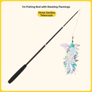 7o | Long Extendable Fishing Rod for Kittens with Durable Wire