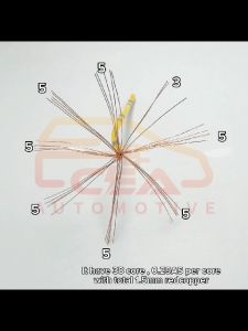 1Meter 2.5mm2 10AWG 38Line Anti Flame Corrosive Original Low Voltage Wire Pure Copper Cable Auto Car Truck Wayar Kereta