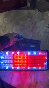 1 đôi đèn hậu bọc sắt led 24v cao cấp