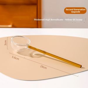 BAICHANG | High Temperature Resistant Long-handle Glass Soup Spoon