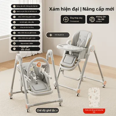 QIAOLEXIONG | Ghế Ăn Dặm Đa Năng Gấp Gọn