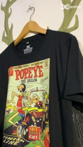 Kaos POPEYE COMICS Premium / KAOS DISTRO hitam Tshirt cartoon cotton combed 30s keren vintage murah