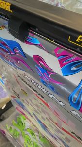 Stiker Striping Beat FI Lama Transparan Sudah Cutting Stiker Beat FI 2012-2015 Motif Api