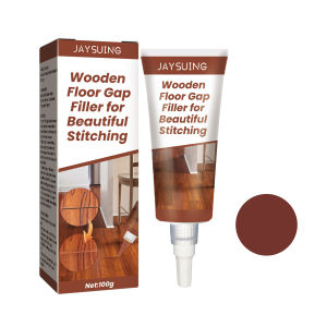 Jaysuing Wooden Floor Repair Gap Agent Waterproof Mildew-Proof Joint Filling Agent Colour-Correcting Paint for Wood Wrapper Covered Paint Wrapper for Paste Floor Door Correcting  on Wood Floor Wrapper Wooden Floor Gap Seam Beauty Seam Agent (100g)