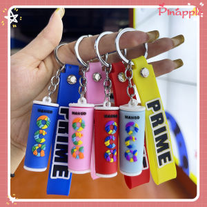 พวงกุญแจ พวงกุญแจเท่ๆ จี้กระเป๋านักเรียน จี้ขวดเครื่องดื่มน่ารัก พวงกุญแจการ์ตูน จี้กระเป๋าเป้สะพายหลัง ของขวัญสำหรับเด็ก Pinapple