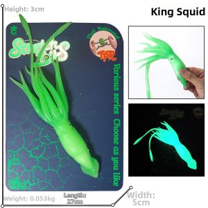 Glow In The Dark Squid Model Toy