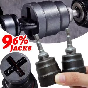 Car Jack Socket Wrench Jack Adapter for Electric Drill Ratchet Wrench Garage Tire Lug Nut Removal Auto Repair Tool Accessories