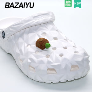 New Arrival Crocs Shoe Ornament Genuine Goods Hole Flower Carluo Chi Zhibi Star Three-Dimensional Turtle Cartoon Shoes Top Decoration Shoe Buckle