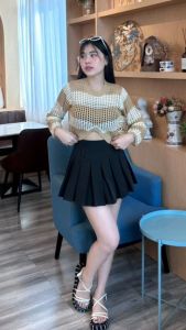 🌈 SpinnyHouse 🌈 เสื้อครอบครู ผ้าทอลายสลับสี 🥰 แต่งขอบเอวชายโค้งเว้า ใส่ช่วงเวลาปาร์ตี้ เริ่มต้นและรูปร่างมาก สีที่น่ารัก