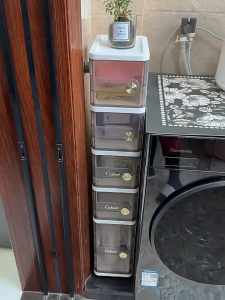 inhom Multi-layer Storage Drawers Bathroom Slim Storage Cabinet Organizer With Wheels For Versatile Organization