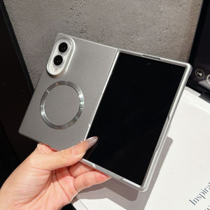 Metallic Paint For MagSafe Magnetic Shockproof Hard PC Phone Case For Smasung Galaxy Z Fold 8 Ultra 7 6 5 4 3 Shockproof Cover