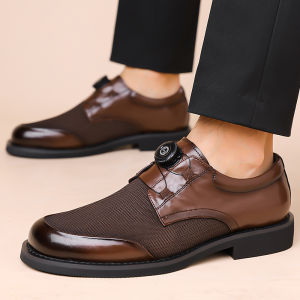 NUDANLAI | Stylish Versatile Rotating Buckle Breathable Ice-silk Mesh Mens Casual Shoes