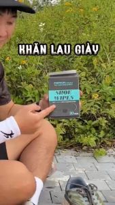 Khăn Lau Giày Khẩn Cấp Shoe Wipes MINSU M2855 Chuyên Dụng Cho Tất Cả Loại Giày Sneaker Da Lộn Da Bò Hương Lavender