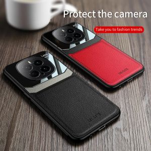 EUCAGR Acrylic PU Leather Case For Honor Magic 7 6 5 4 3 Pro Camera Protect Phone Back Cover for Honor Magic 7Pro Frame Coque