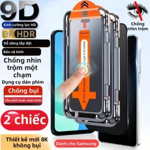 2 Miếng Dán Bảo Vệ Màn Hình Riêng Tư Cho Samsung Galaxy S Series Kính Cường Lực Mở Khóa Vân Tay Chống Gián Điệp Tương Thích Với S26/S25/S24/S23/S22/S21 Plus