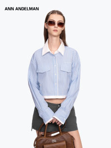 ANN ANDELMAN | Slimming Stripe Shirt Jacket