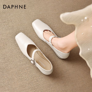 Daphne | Flat Womens Mary Jane Shoes French Style Square Toe Summer Low Heel
