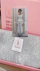 Bahan Kebaya / SEMI ITALY CORD LAMINATING VERSACE