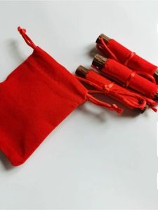 Portable Cherry Wood Stick Southeast Branch Sun-facing Infant Adult Child Keychain Hand-carved Wood Sculpture Red Wine Color