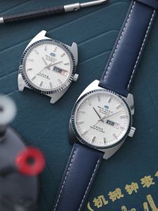 Classic Vintage Automatic Mechanical Watch Dual Calendar Mens Dress Watch