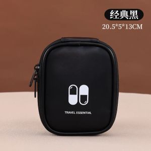 Outdoor Portable Medicine Bag for Men Women Small Travel Data Line Medical Supplies Tools Storage Pouch Mini Tote Capsule Bag