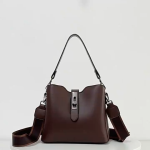 Aopuly wanita bucket bag lembut PU kulit beg praktikal kesederhanaan selempang bag high-end selempang bag