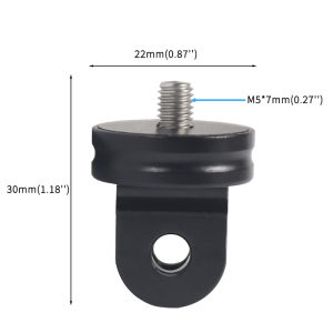 Aluminum Tripod Adapter 360 Rotatable 1/4 M5 M6 Screw Mini Monopod Bicycle Mount Base Conversion for GoPro DJI Camera Gimbal