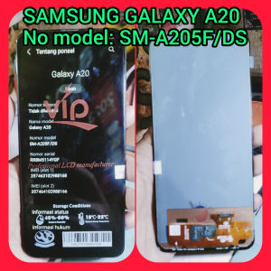 LCD TOUCHSREEN TS FULSET SAMSUNG GALAXY A20 no model SM-A205F/DS