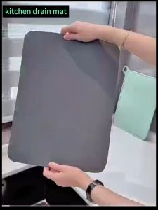 Diatomaceous Earth Mat Kitchen Table Mat Drain Mat Sink Mat WaterProof Drying Mat硅藻吸水垫厨房台面桌垫排水垫沥水垫