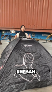 UtanKing™ Pop Up Camping Tent MARVEL Iron Man Edition Foldable Tents Beach Hiking Khemah Lipat