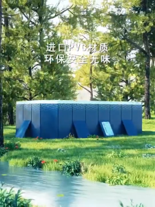 สระน้ําเด็ก สระน้ํา สระว่ายน้ำพับได้ ไม่ต้องเป่าลมหนา4ชั้น PVC 1.6M-3M สระน้ํา สระว่ายน้ำครอบครัว สระว่ายน้ำพับได้