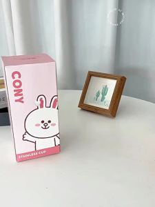 แก้วเก็บความร้อน Line Friends ของแท้ 100% แก้วน้ำสแตนเลส 316 ความจุขนาดใหญ่ แก้วน้ำมีหลอดดูด แก้วน้ำกันลื่น ของขวัญวันเกิด ทนต่อการกัดกร่อน ทนอุณหภูมิสูง LFB287