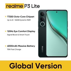 Realme P3 Lite Smartphone【3 Months 0% LazPayLater 】8GB+256GB 6.67" 120Hz eye-care OLED Display50MP AI Camera6000mAh Battery 45W Fast ChargingIP64 Water Resistance 1-year warranty Global version