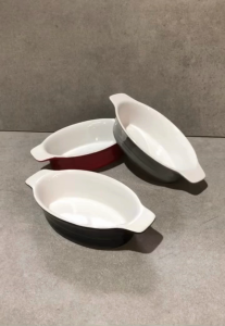 Muraditohome Premium Oval Ceramic Serving Dish 8.5x4x2 inches