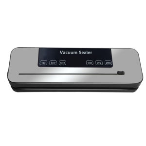 Small Automatic Food Sealer with Built-in Cutter for Dry and Moist Food Sealing Cordless Operation
