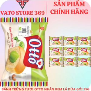 Bánh trứng tươi OTTO nhân kem lá dứa gói 35g