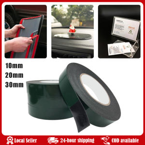 10m Double Sided Tape Strong Adhesive Black Foam Tape for Cell Phone Repair Gasket Screen PCB Dust Proof Super Sticky Electrical Waterproof Flame Retardant PVC Insulated Wire Harness Loom Protection