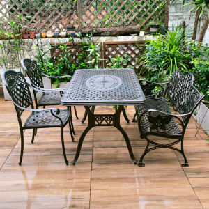 Outdoor Park Bench Cast Aluminum Double Seat Leisure Square Garden Iron Art Anti-corrosion Chair Residential Furniture Courtyard