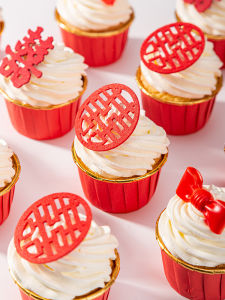 High Temperature Resistant Paper Cupcake Holders Mini Muffin Cups with Roll Edge Mouth Packaging Box for Baking Oven Home Use