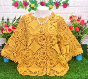 เสื้อลูกไม้ผู้หญิงแขนระบายอก40-44นิ้วอก46-48นิ้วงานฟรีไชส์ค่ะ