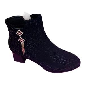 Fashionable Hollow out Glitter Diamond Short Boots Womens Spring Summer New Style Comfortable Sharp Pointed Toe Booties