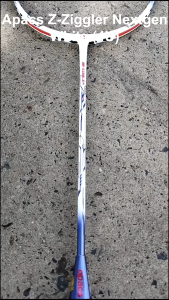 [Vợt cầu lông Apacs Z-Ziggler Nextgen (4U) White] Khung công nghệ mới đan 18kg nặng đầu thân đũa chuyên công (màu trắng)