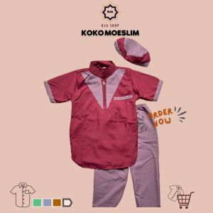 Pakaian Muslim Anak Laki-Laki Stelan Koko Kurta Anak Usia 1 - 10 Tahun New Arrival