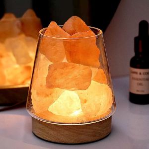 Premium Crystal Diffuser Stone Home Decorative Aromatherapy Lamp for Girls Bedroom Long Lasting Night Light Essential Oil