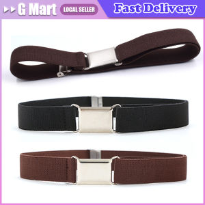 Kids Adjustable Elastic Canvas Waistband Elastic Belts Girl Stretch Waist Belt With Buckle Waist Belt