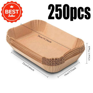 Disposable Anti Oil Air Fryer Paper Liners Square Round Baking Barbecue NonStick Mat Kitchen Oven Oil Absorbing Paper Tool