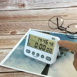 Digital Timer 99-Hour Countdown Reminder With Vibration Salon Timer Kitchen Cooking Baking Oven Timer Countdown