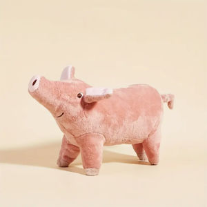 1pc Cute Pig Design Pet Chewing Plush Toy Durable Chew Toy for Dogs and Cats Interactive Supplies