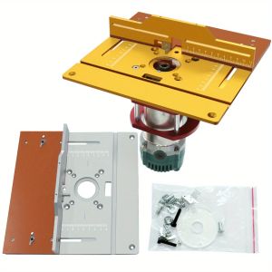 Universal Aluminium Router Table Insert Plate Metal Router System Router Table For Woodworking Bench Router Board Wooden Tool