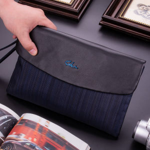 กระเป๋าถือผ้าใบ กระเป๋าถือผู้ชาย กระเป๋าถือแบบเปิดด้านบน ความจุขนาดใหญ่ กระเป๋าถือแบบซับไนลอน ปิดด้วยซิป กระเป๋าถือแบบมีซิป